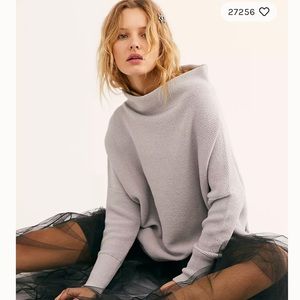 Free People Ottoman sweater in grey